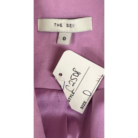 THE SEI Double Breasted Blazer In Lavendar NWT Size 0 - Picture 4 of 5